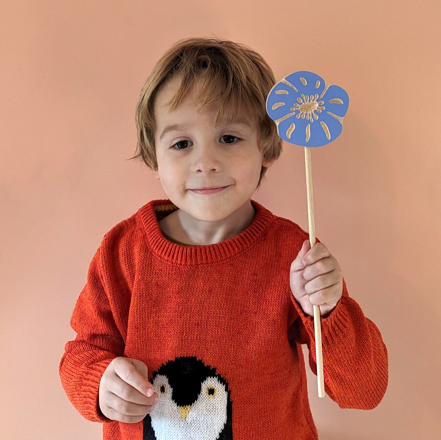 Eco Friendly Poppily Wooden Flowers - Child and pet safe